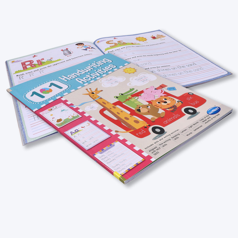 Navneet 101 Handwriting Activities Book-Handwriting practice journal for kids from 3 to 5 years practice alphabet and words (Pack Of 1)
