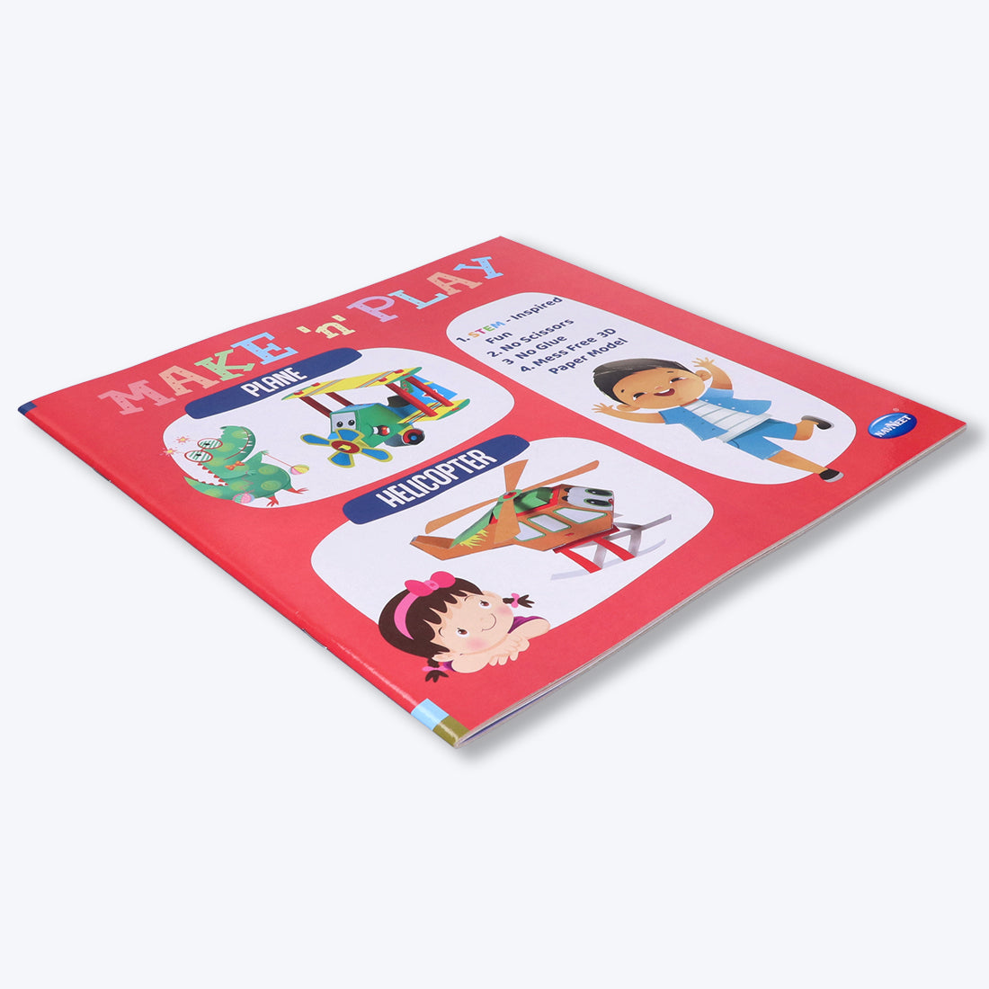 Navneet's Make n Play â€“ Plane & Helicopter  Fun DIY Crafts - School Project Book - Mess Free Activities