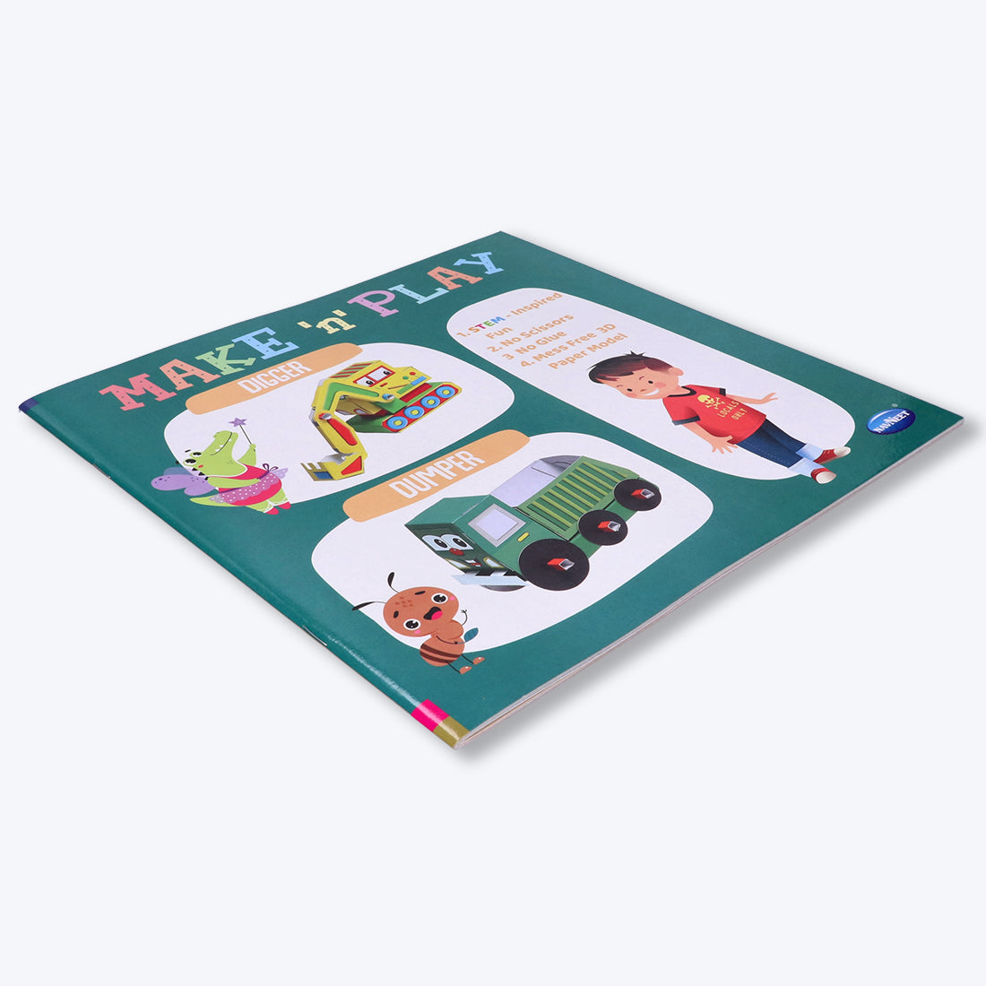 Navneet's Make n Play â€“ Digger & Dumper  Fun DIY Crafts - School Project Book - Mess Free Activities