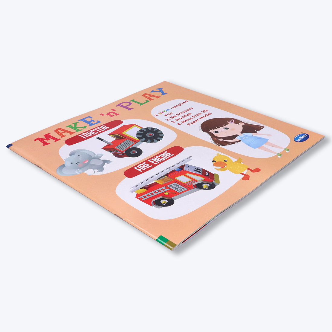 Navneet's Make n Play â€“ Tractor & Fire Engine  Fun DIY Crafts - School Project Book - Mess Free Activities
