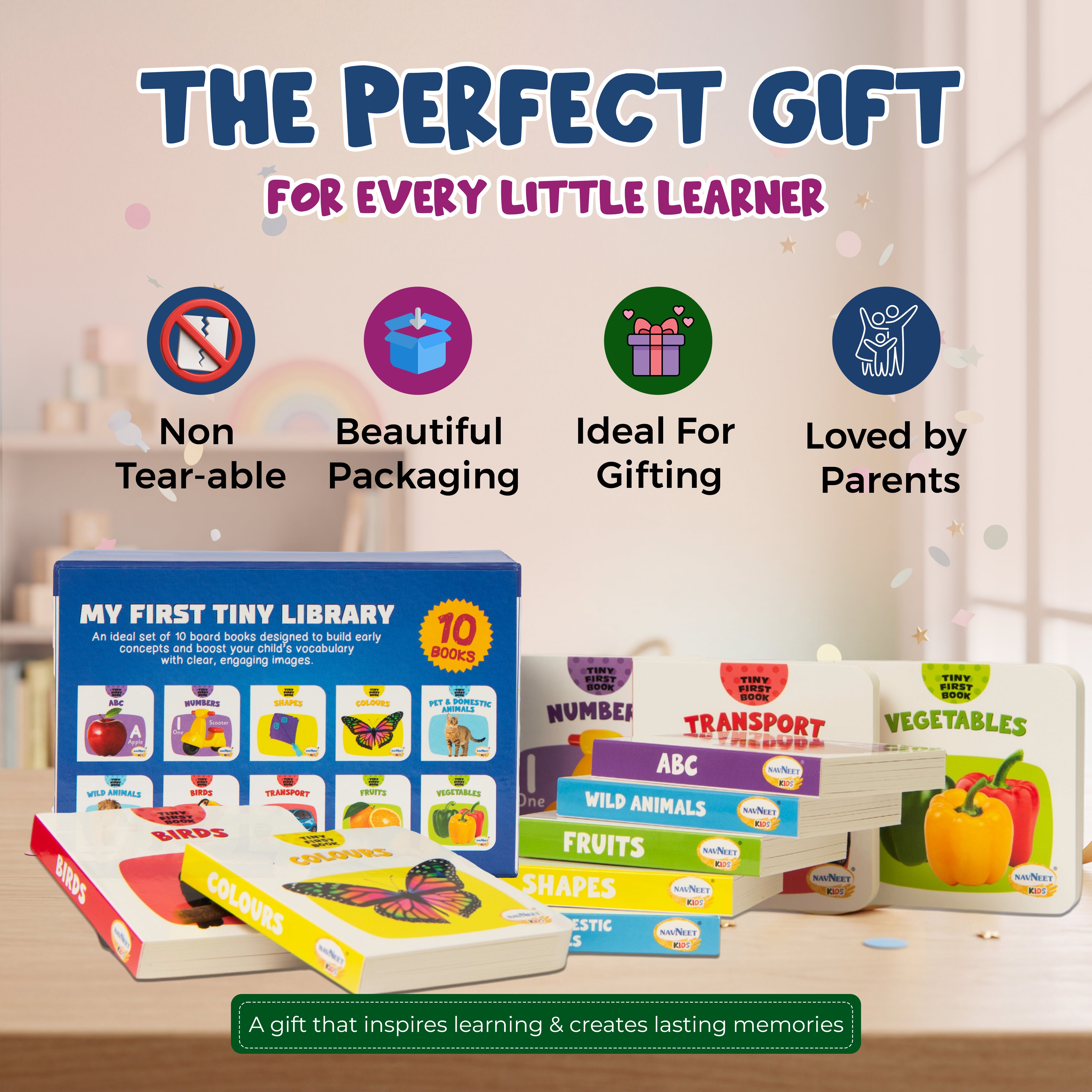 My First Tiny Library-Box Set of 10 Board Books