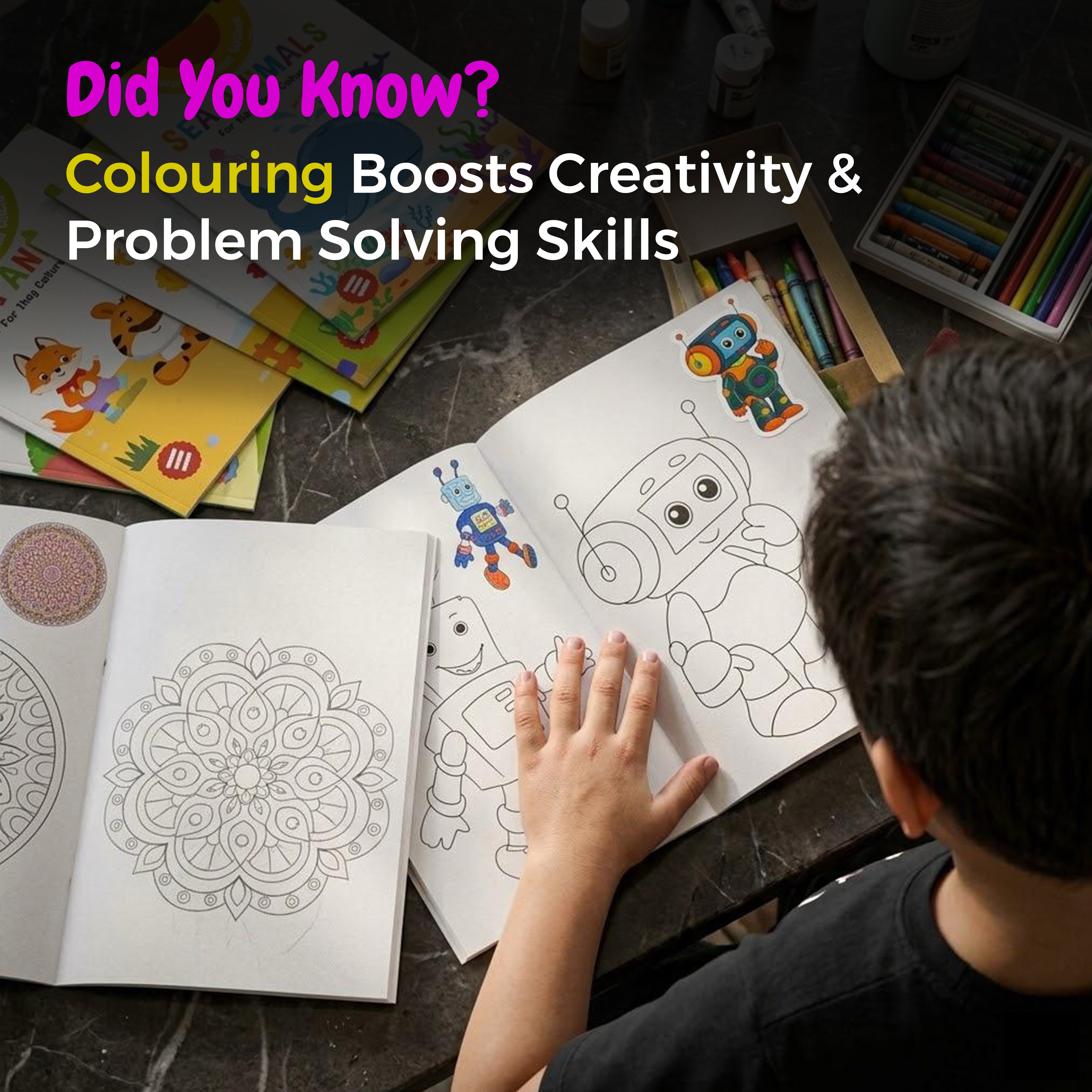 Budding Artist Series-Fun Copy Colouring Book Box Set