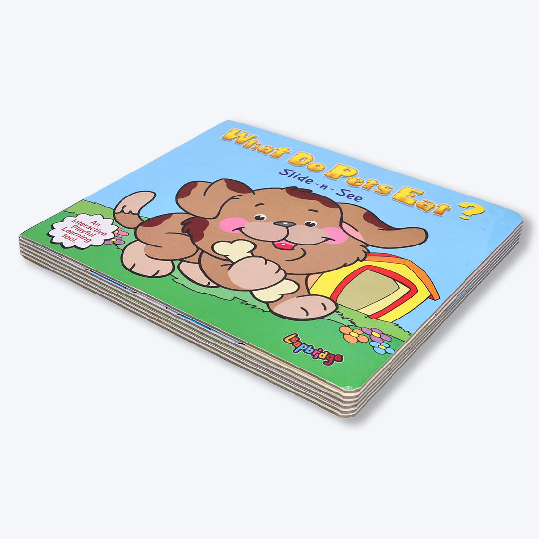 Navneet What Do Pets Eat? Slide and See- Interactive Play Way Method- Board Book for kids