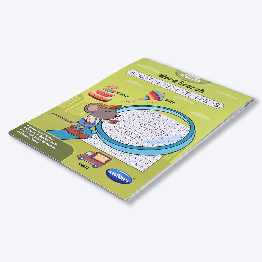 Navneet Super Spellers Series- Set of 4 Books-Word Search Crossword Word Ladders Spell Puzzles-Vocabulary Booster: Classic Activities For All Pack Of 1