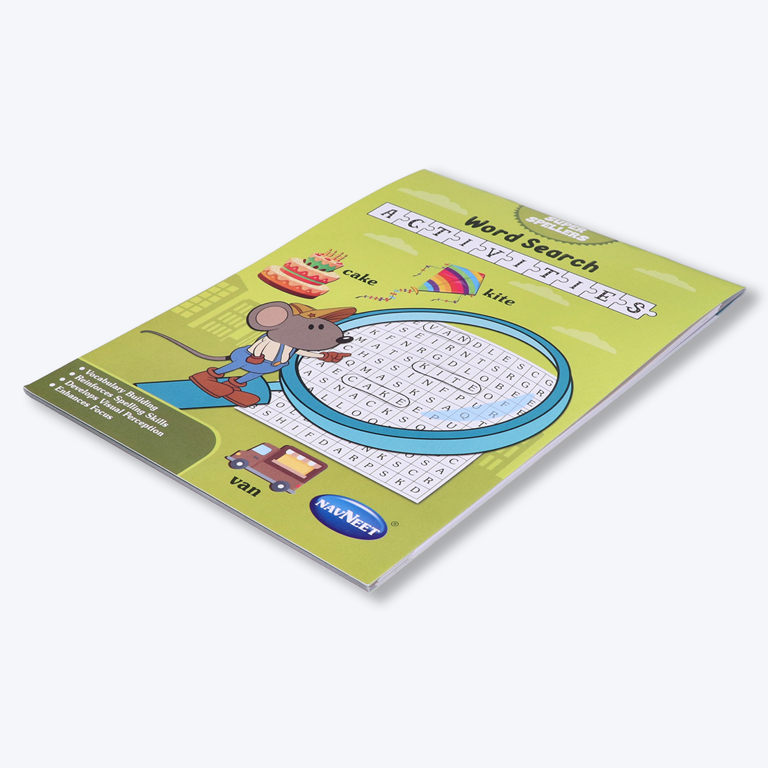 Navneet Super Spellers Series- Set of 4 Books-Word Search Crossword Word Ladders Spell Puzzles-Vocabulary Booster: Classic Activities For All Pack Of 1