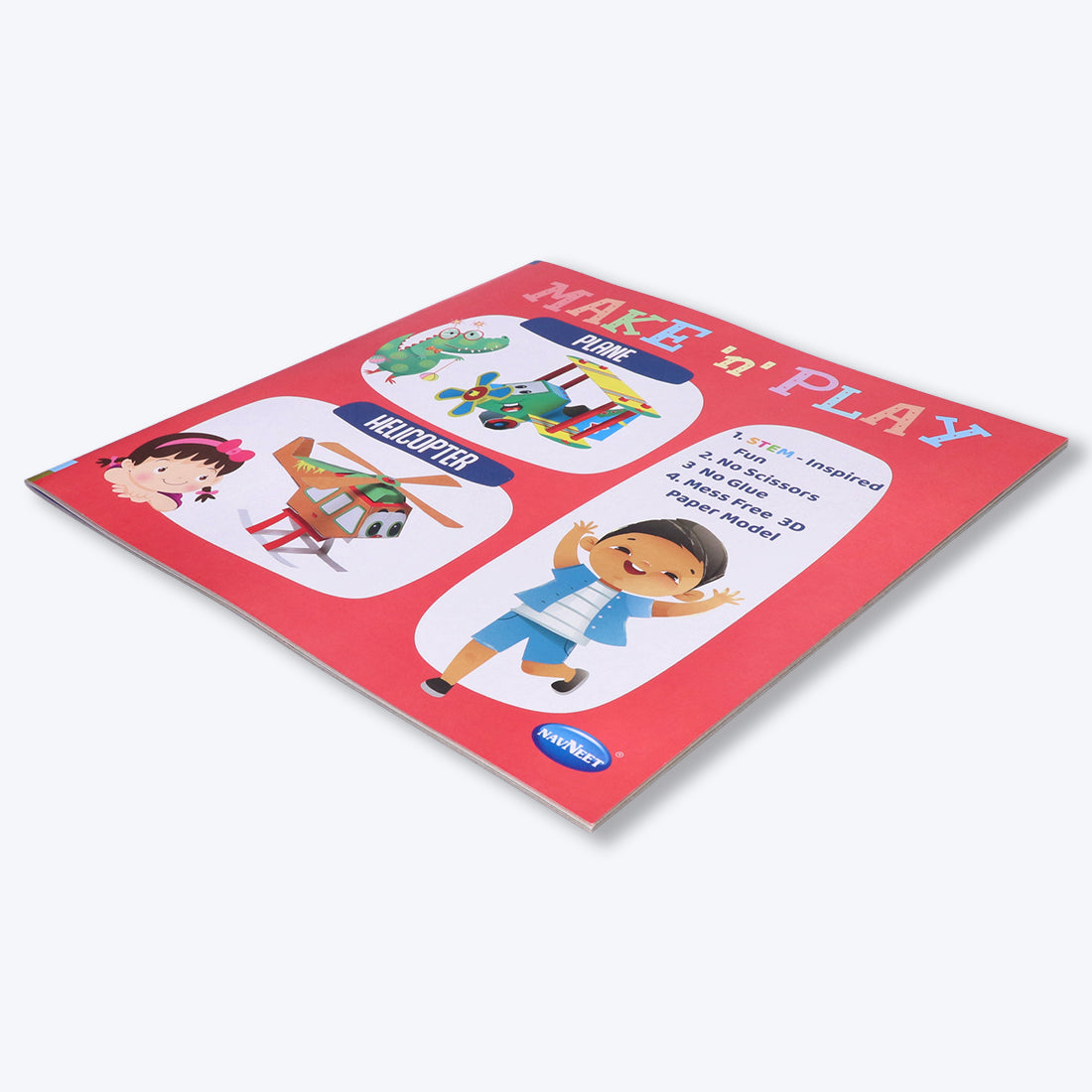 Navneet's Make n Play â€“ Plane & Helicopter  Fun DIY Crafts - School Project Book - Mess Free Activities
