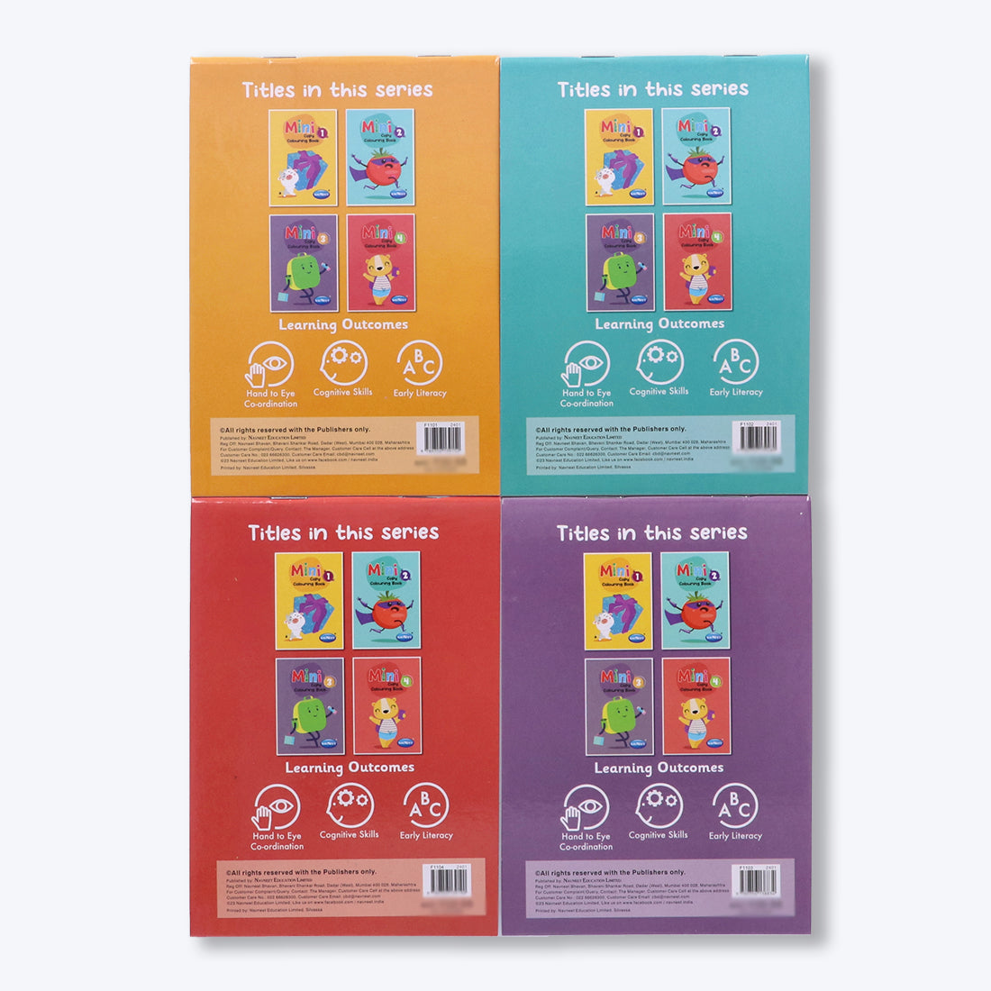Navneet Mini Copy colouring PDQ- Pack of 42 colouring books Birthday Return Gift For Kids- Wholesale Pack of books