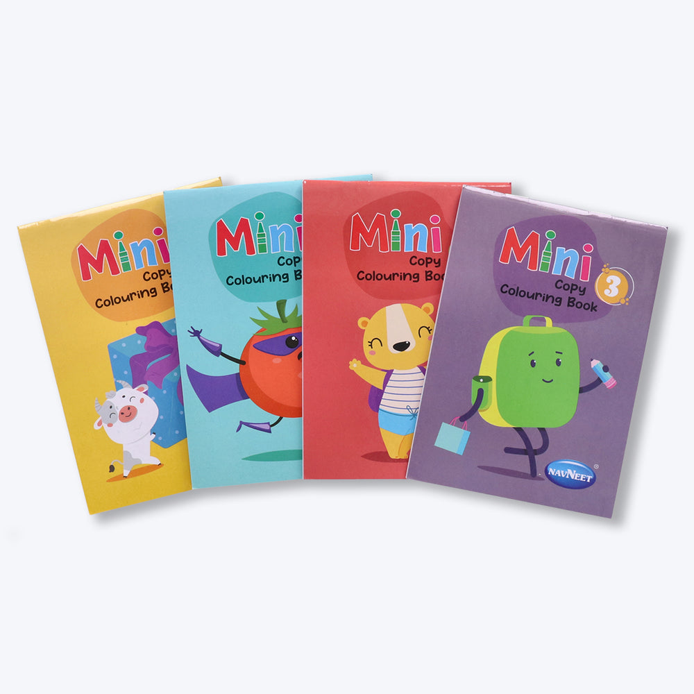 Navneet Mini Copy colouring PDQ- Pack of 42 colouring books Birthday Return Gift For Kids- Wholesale Pack of books