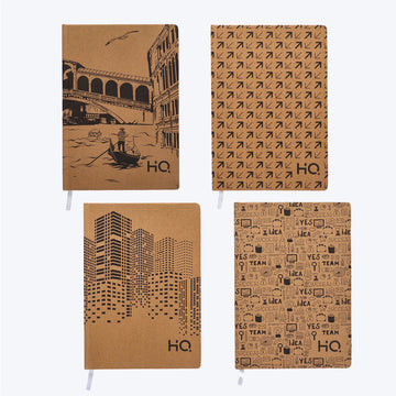 HQ KRAFT Notebook|Size A5|14.8cm X 21 cm|192 Pages | Single Line|For College Students by Navneet