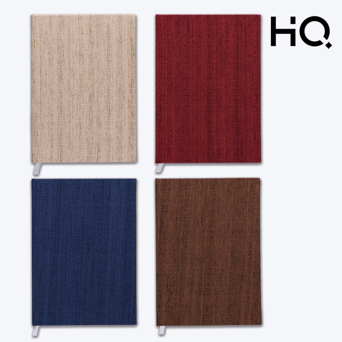 Navneet HQ | Khadi | Actual Khadi fabric cover| Premium colours| Case bound Notebook | Office / Personal stationery | Single Line | A5 Size - 14.8 x 21 CM  | 192 Pages