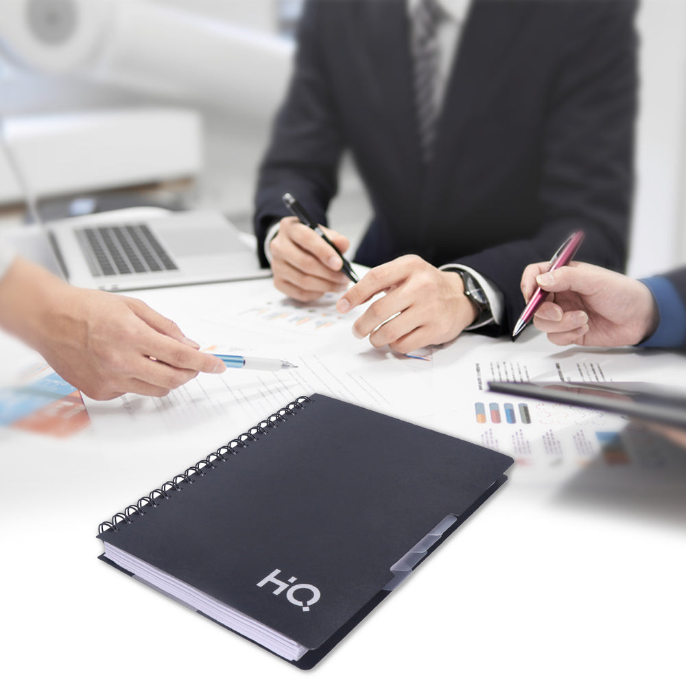 HQ Five Subject Book (A5 Size) Black HQ Five Subject Book