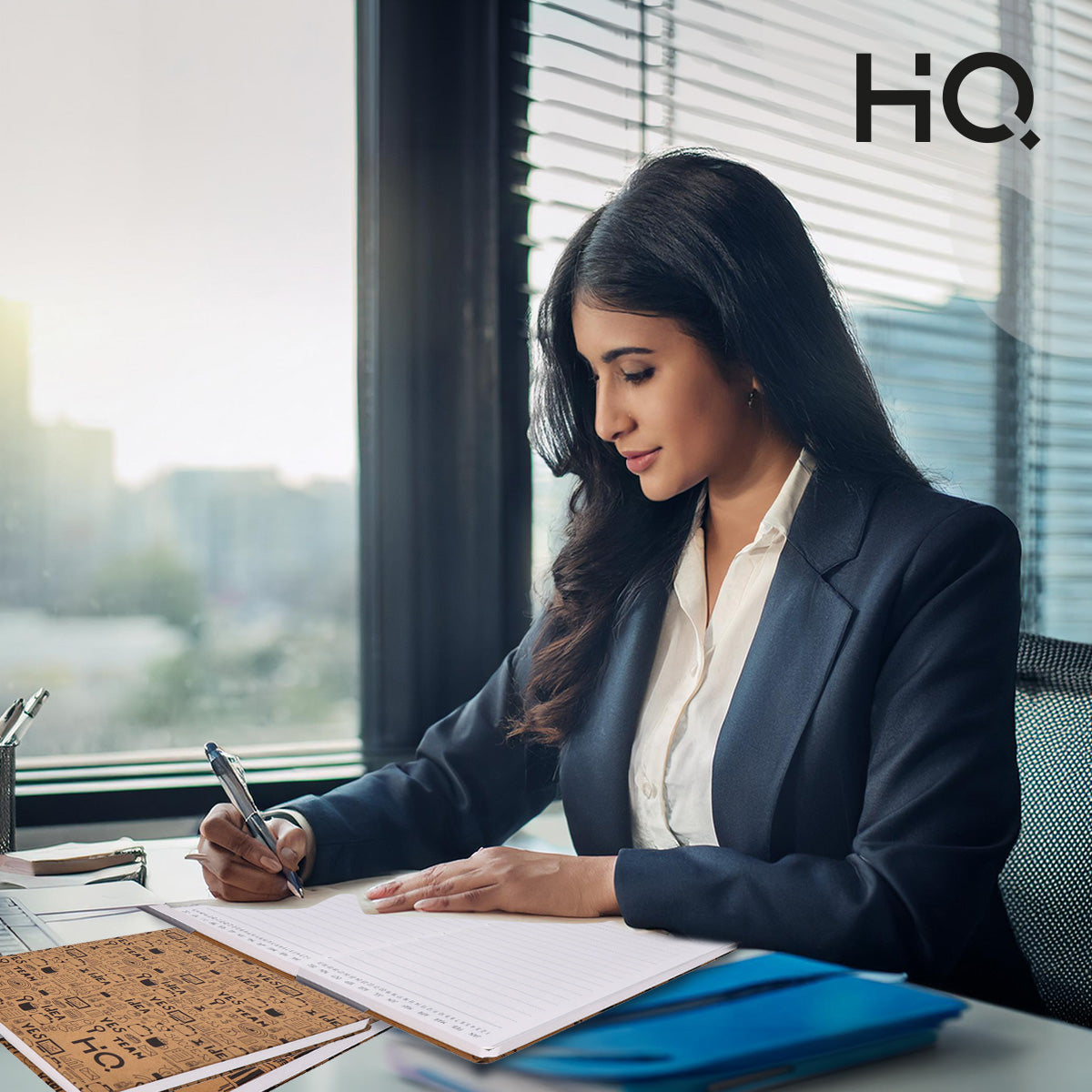 HQ KRAFT Notebook|Size A5|14.8cm X 21 cm|192 Pages | Single Line|For College Students by Navneet