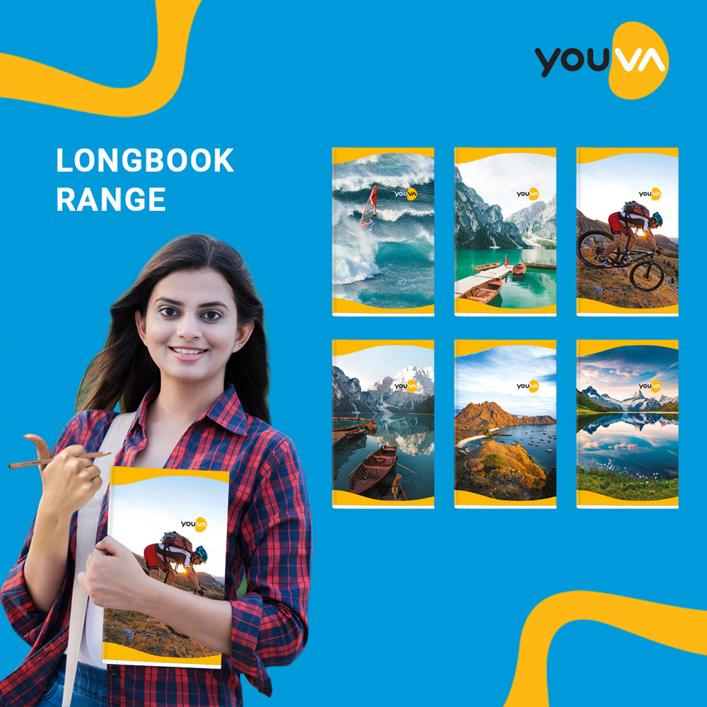 Single Line YOUVA  Long Book – King Size (Soft Bound)