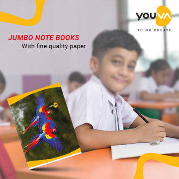 Unruled YOUVA  Note Book – Jumbo Size (Soft Bound) Pack Of 3
