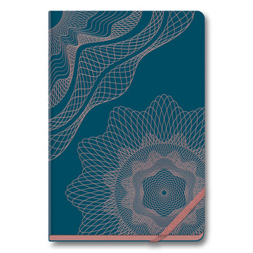 Navneet HQ | Hard Cover Gold Rush Notebook - Blue for Office Use and Gifting | Single Line | A5 Size - 21 cm x 14.8 cm | 192 Pages | Pack of 1