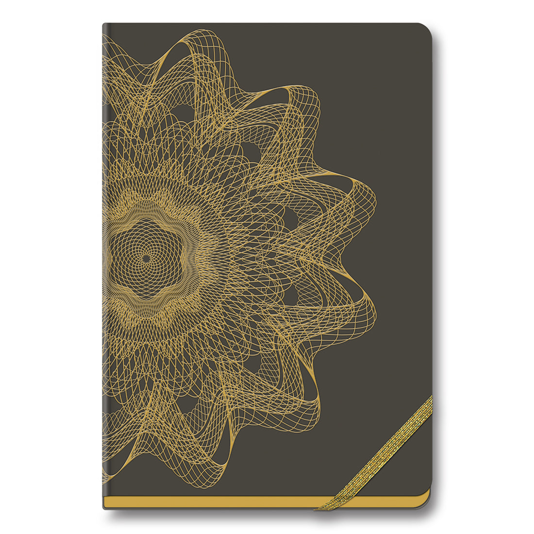 Navneet HQ | Hard Cover Gold Rush Notebook - Brown for Office Use and Gifting | Single Line | A5 Size - 21 cm x 14.8 cm | 192 Pages | Pack of 1