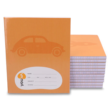 Single Line YOUVA  Brown Note Book – Regular Size (Full Bound) Pack Of 4