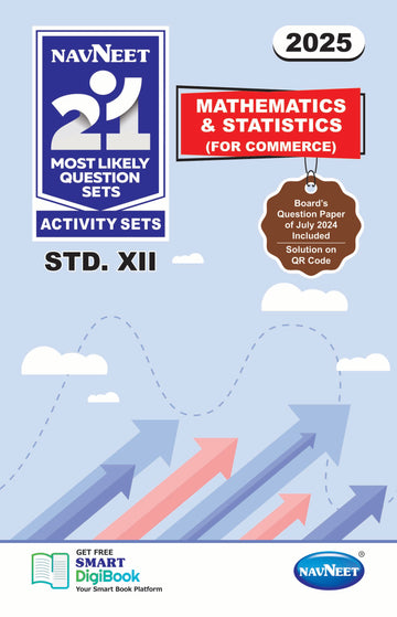 Navneet 21 Most Likely Question Sets - MATHS | Standard 12 | HSC | English Medium | Maharashtra State Board | Pack Of 1