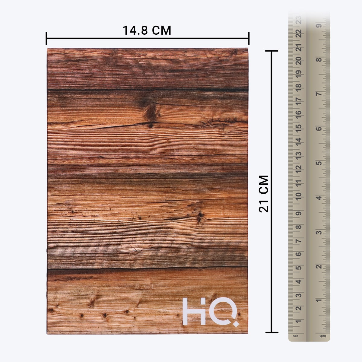 Navneet HQ | Login Notebook|Wood finish designs|Case Bound / Hard Cover Notebook | A5 Size - 21 cm x 14.8 cm | Single Line | 192 Pages | Pack of 1