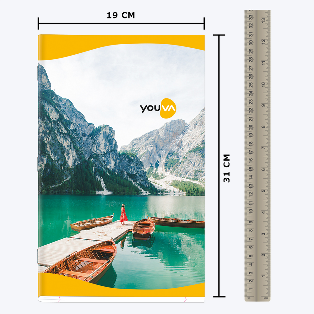 Single Line YOUVA  Long Book – King Size (Soft Bound)