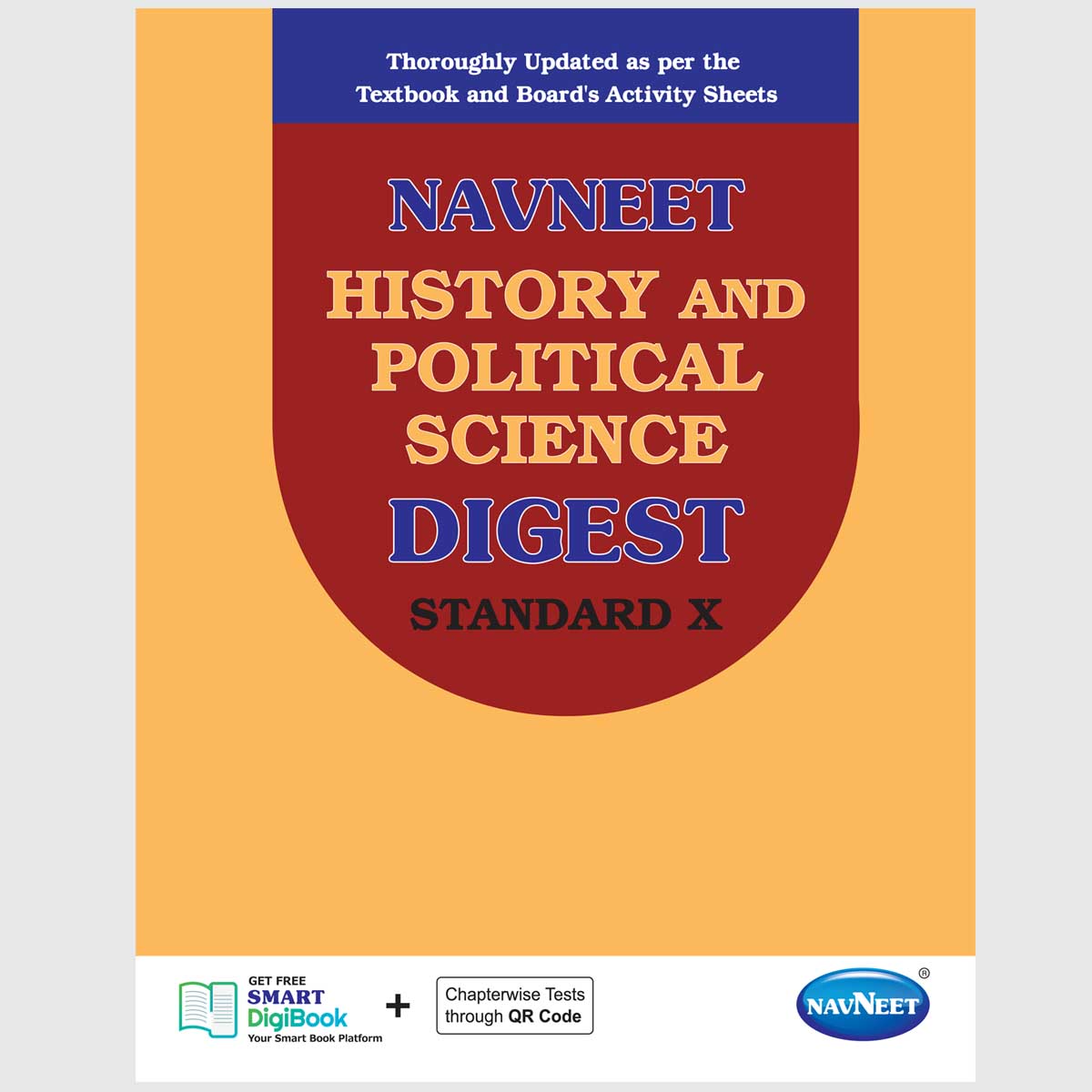 History Political Science Digest Std 10 English Medium book cover