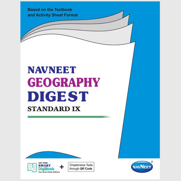 Navneet Geography Digest Std 9 English Medium book cover