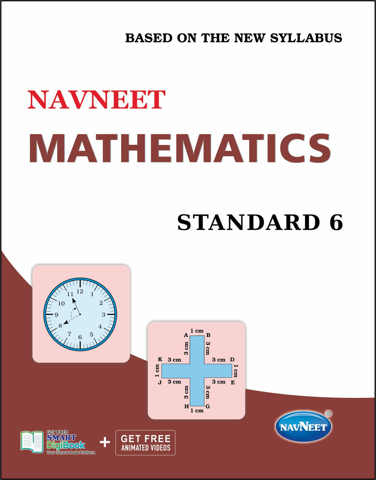 Navneet Mathematics |  STD 6 | Physical Book + Digital Book Pack Of 1