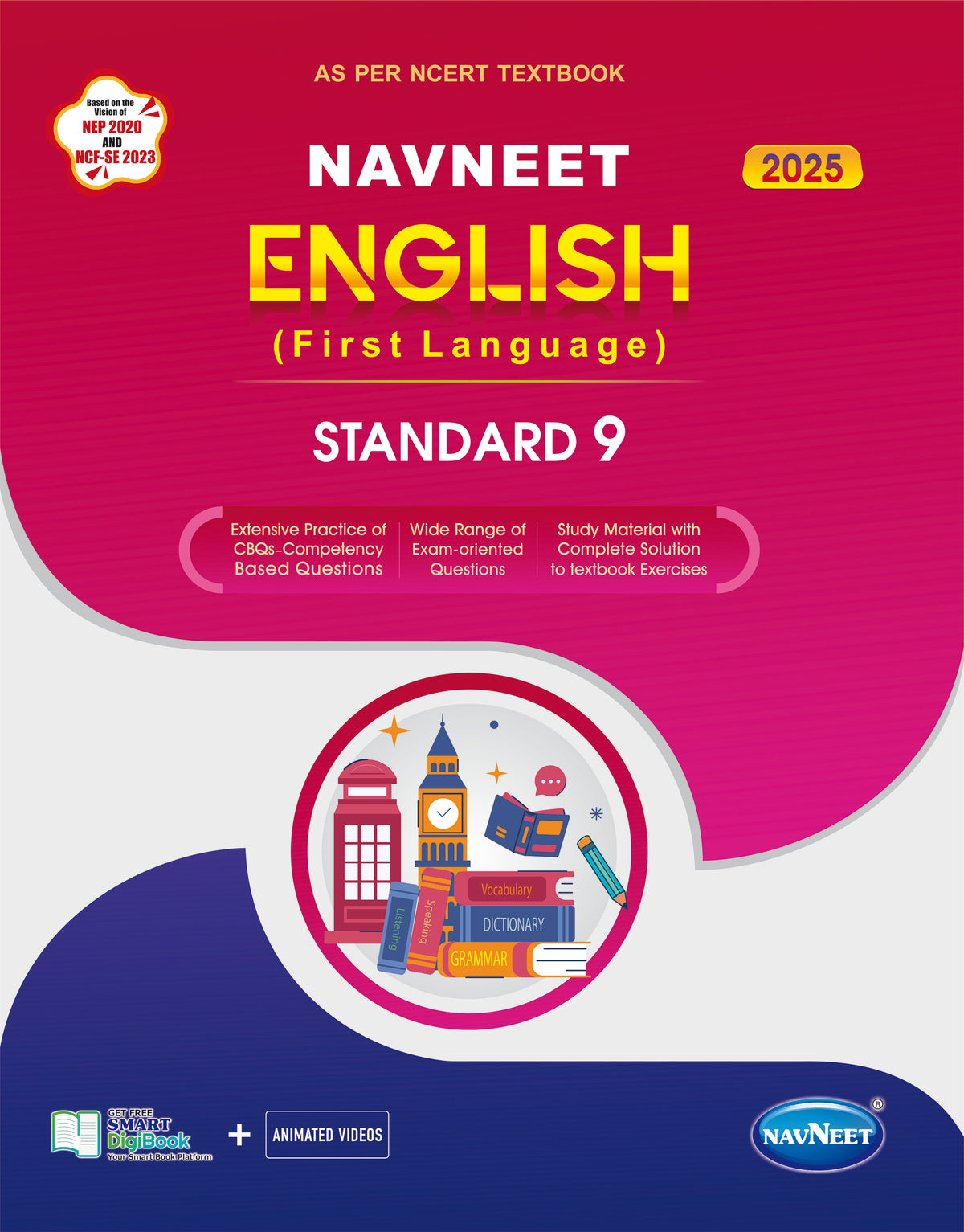 Navneet English (FL)  |  STD 9 | Physical Book + Digital Book Pack Of 1