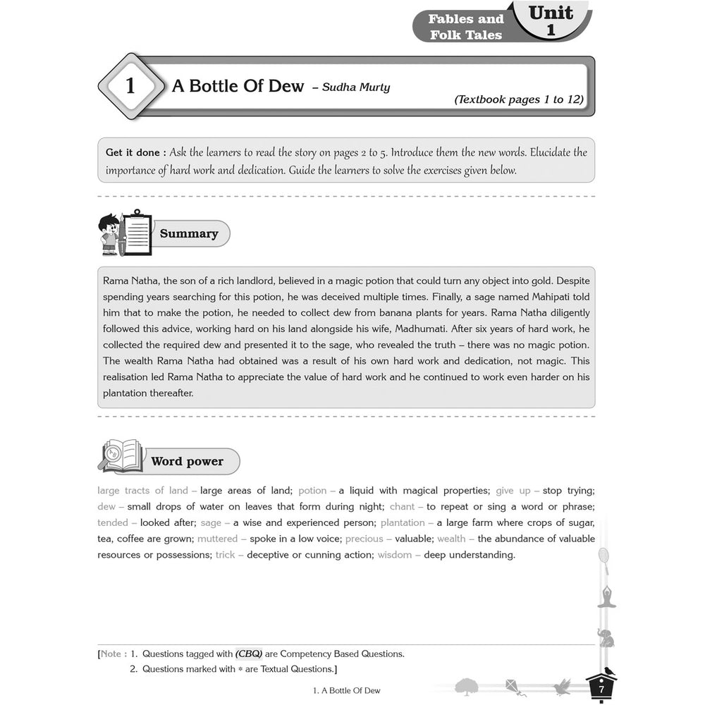 NCERT POORVI ENGLISH WORKBOOK  |  Class  VI  |