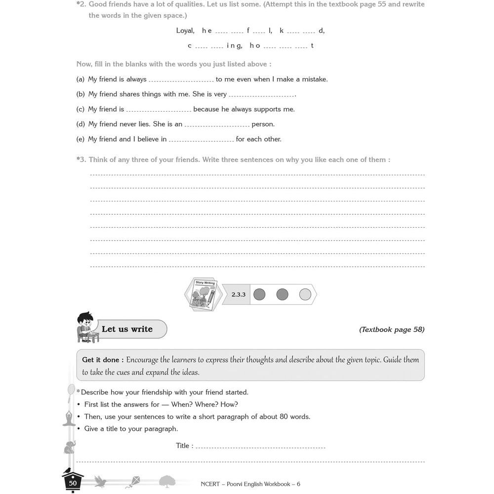 NCERT POORVI ENGLISH WORKBOOK  |  Class  VI  |