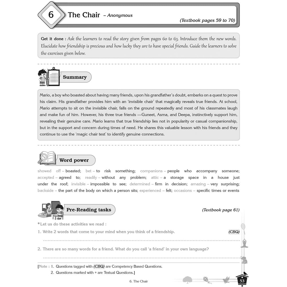 NCERT POORVI ENGLISH WORKBOOK  |  Class  VI  |