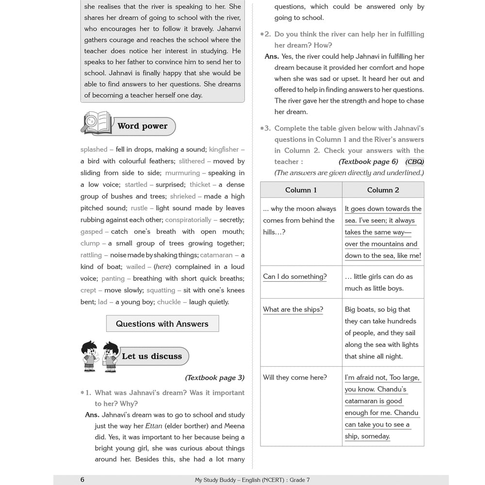 MY STUDY BUDDY - POORVI ENGLISH (NCERT) CLASS 7