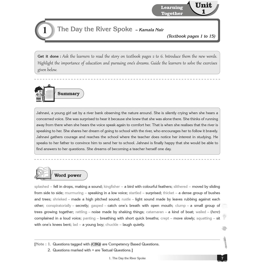 NCERT POORVI ENGLISH WORKBOOK  |  Class  VII  |