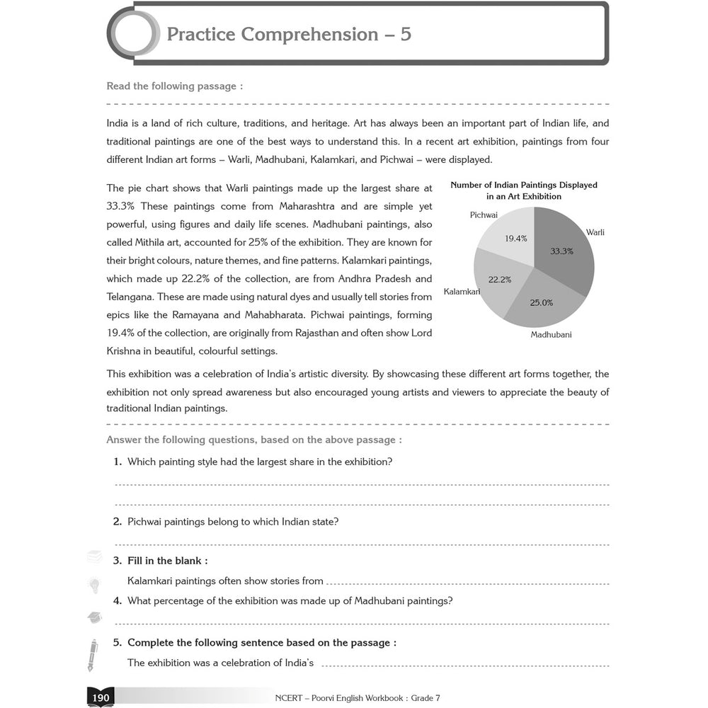 NCERT POORVI ENGLISH WORKBOOK  |  Class  VII  |
