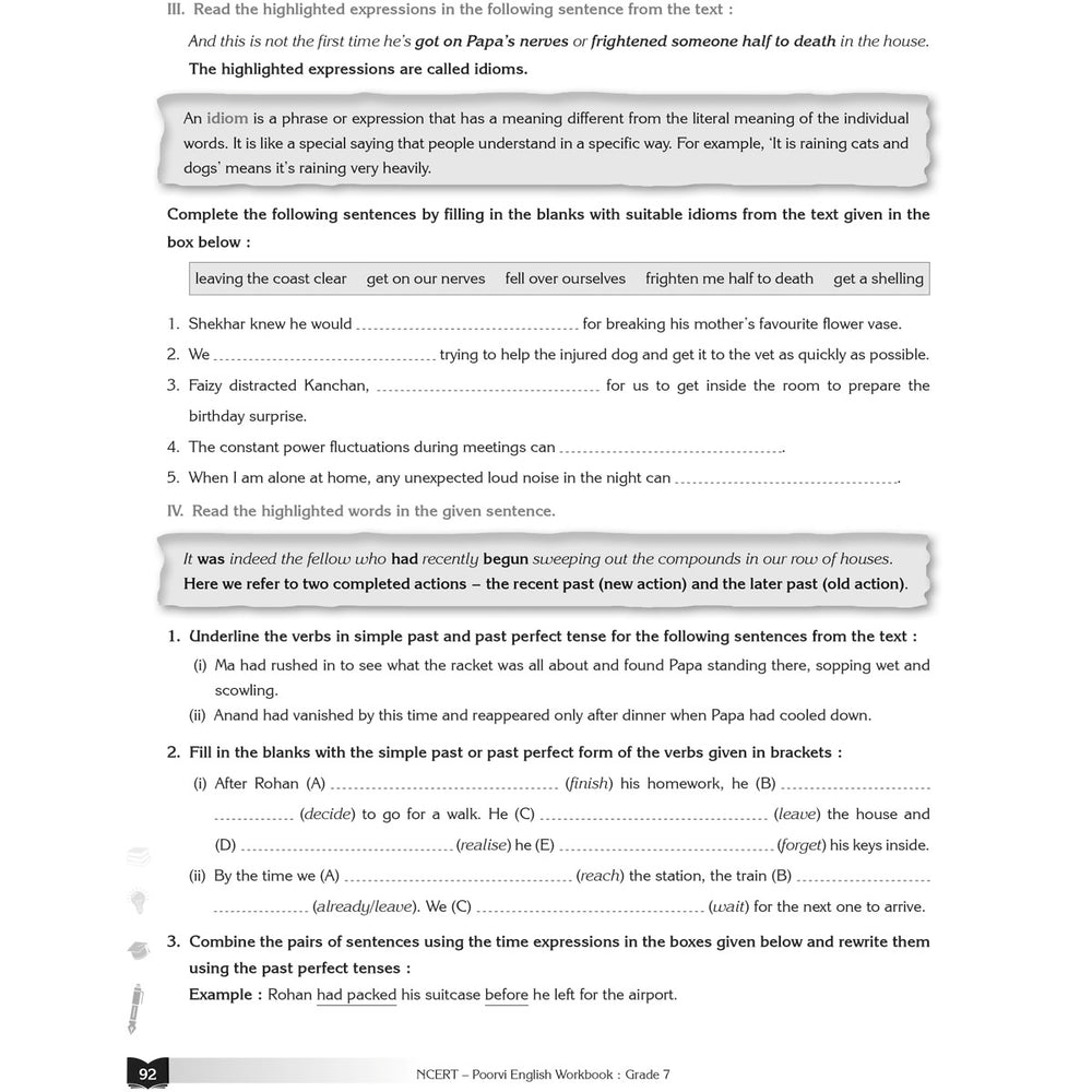 NCERT POORVI ENGLISH WORKBOOK  |  Class  VII  |