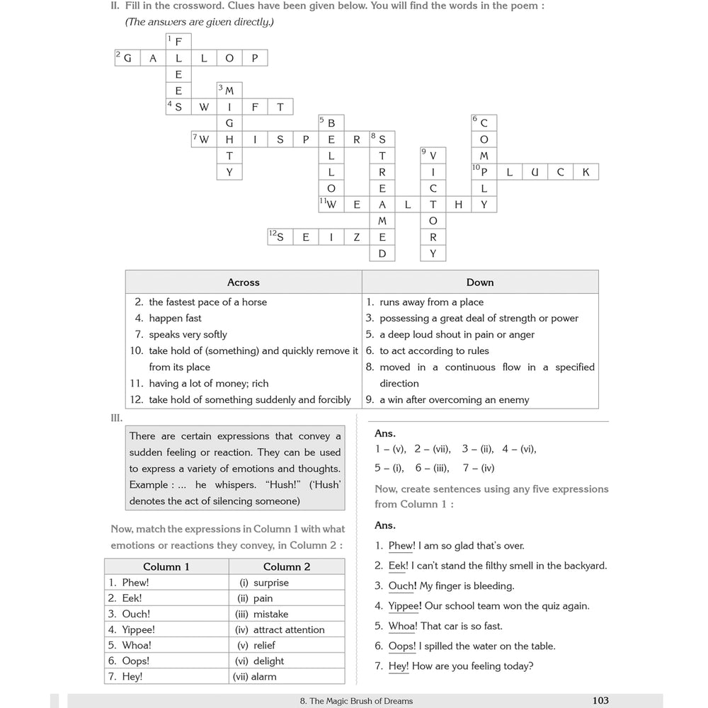 Learn Smart  |    My Study Buddy   |   POORVI ENGLISH (NCERT) CLASS 8  |  Grade 8