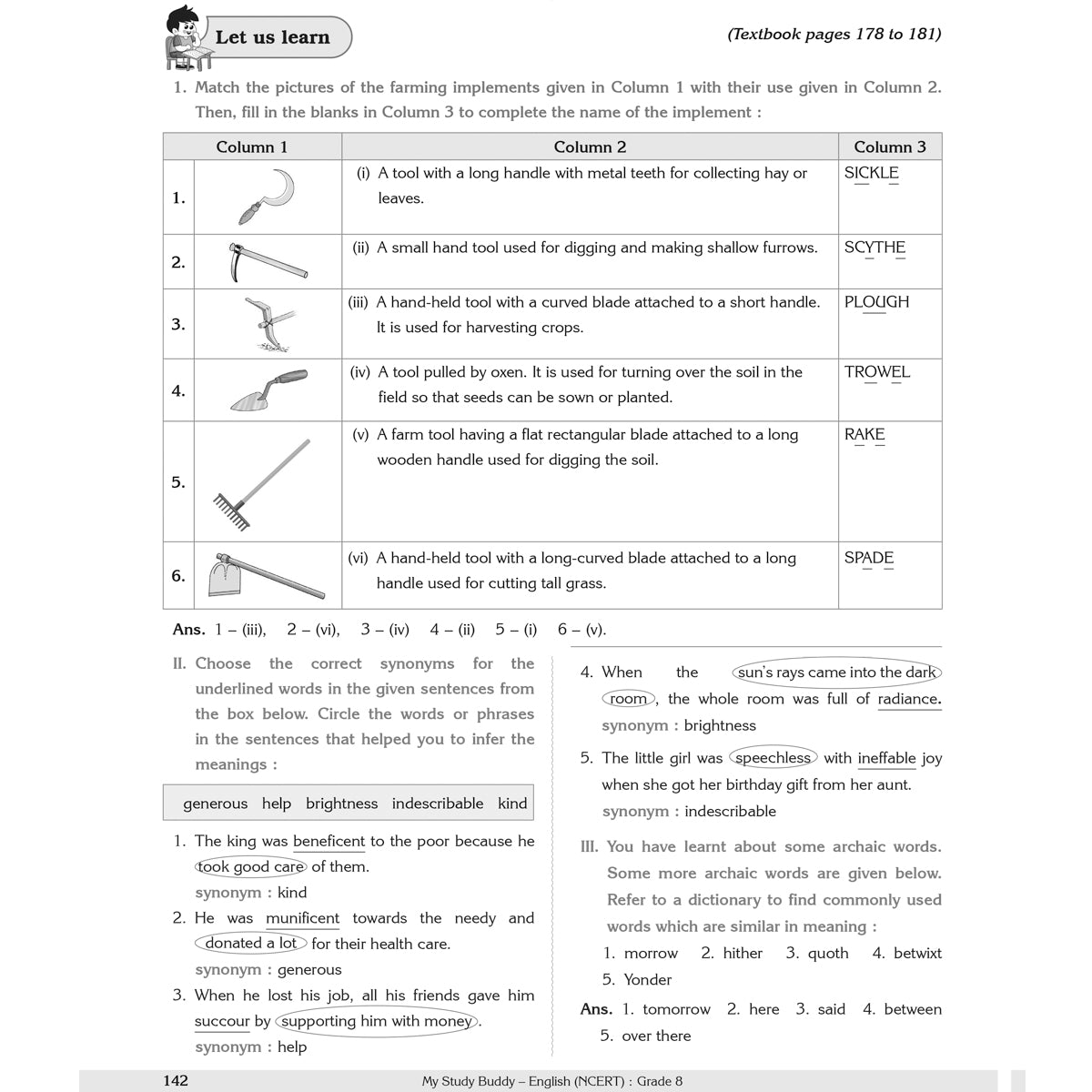 Learn Smart  |    My Study Buddy   |   POORVI ENGLISH (NCERT) CLASS 8  |  Grade 8