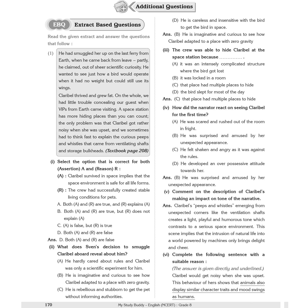 Learn Smart  |    My Study Buddy   |   POORVI ENGLISH (NCERT) CLASS 8  |  Grade 8