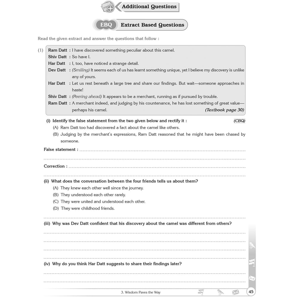 NCERT POORVI ENGLISH WORKBOOK  |  Class  VIII  |
