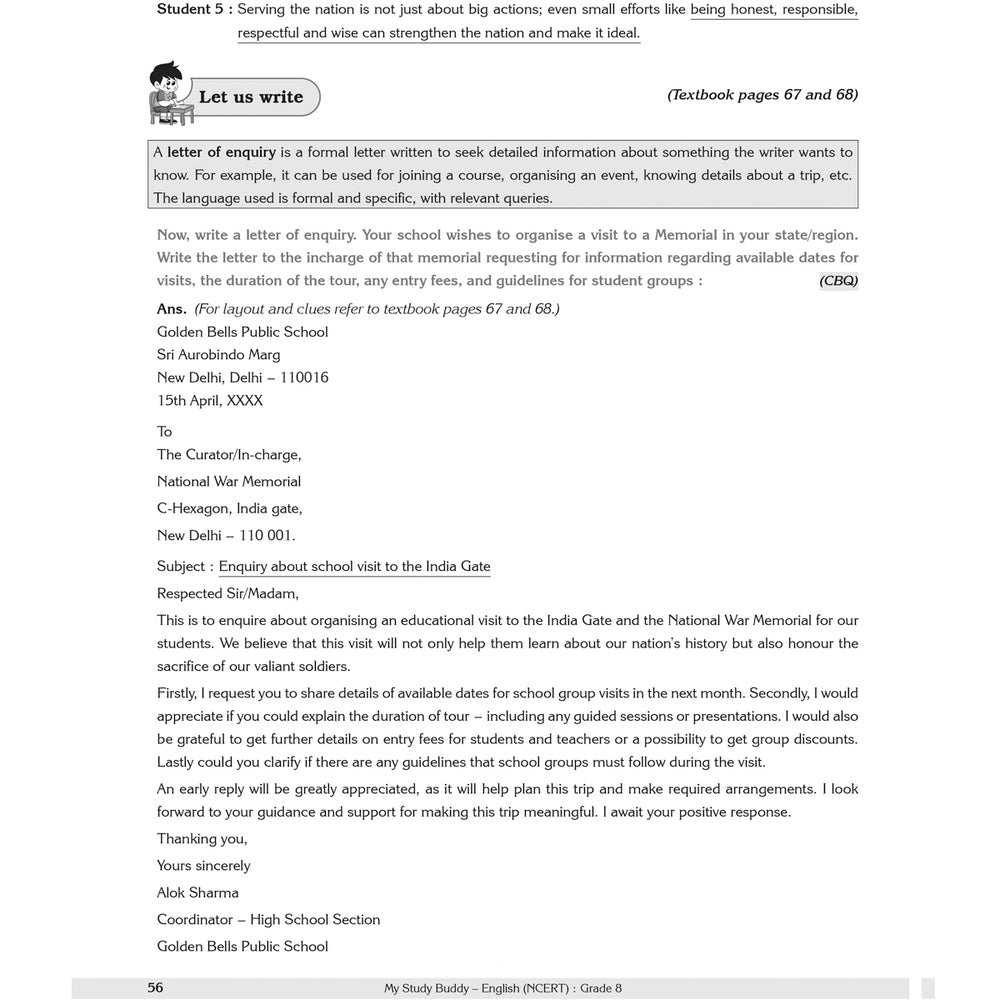 Learn Smart  |    My Study Buddy   |   POORVI ENGLISH (NCERT) CLASS 8  |  Grade 8