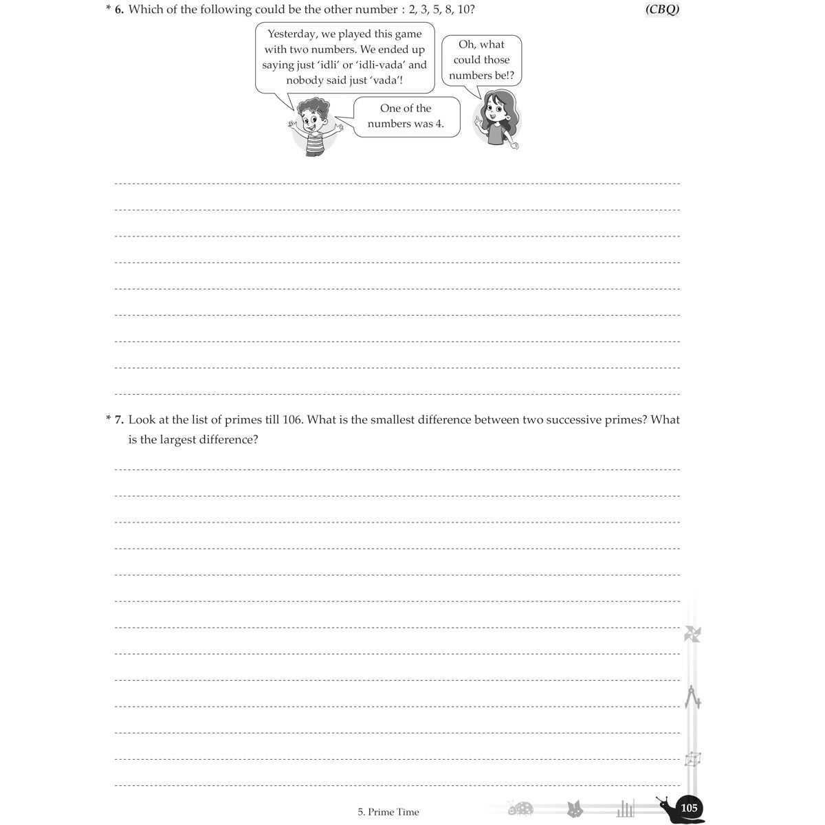 NCERT GANITA PRAKASH WORKBOOK   |  Class  VI  |