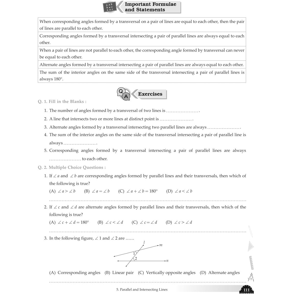 NCERT GANITA PRAKASH WORKBOOK  |  Class  VII  |  PART - 1