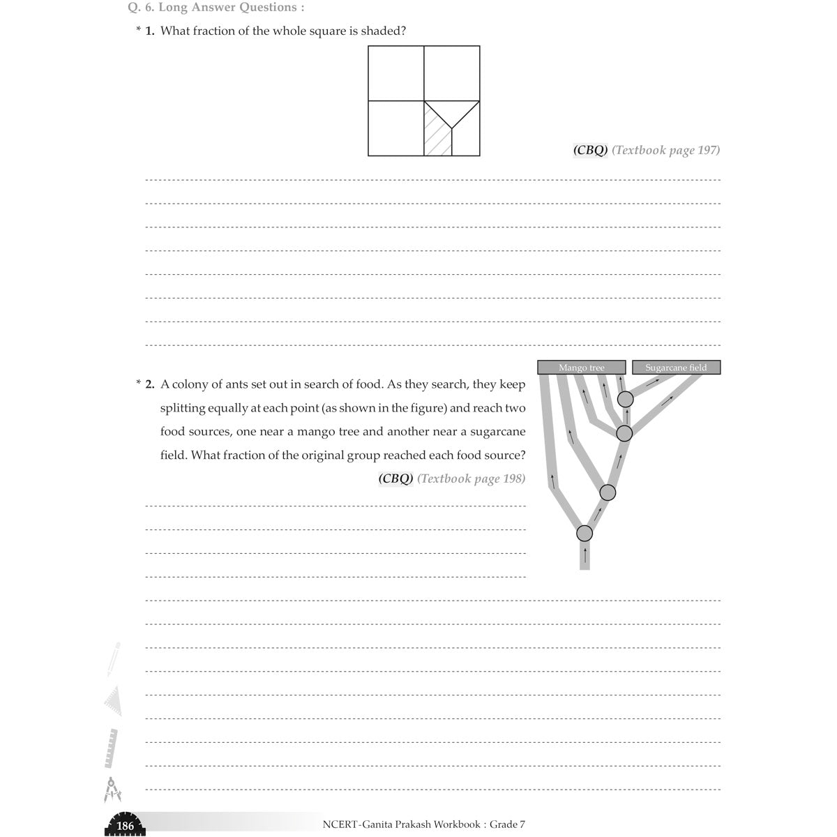 NCERT GANITA PRAKASH WORKBOOK  |  Class  VII  |  PART - 1