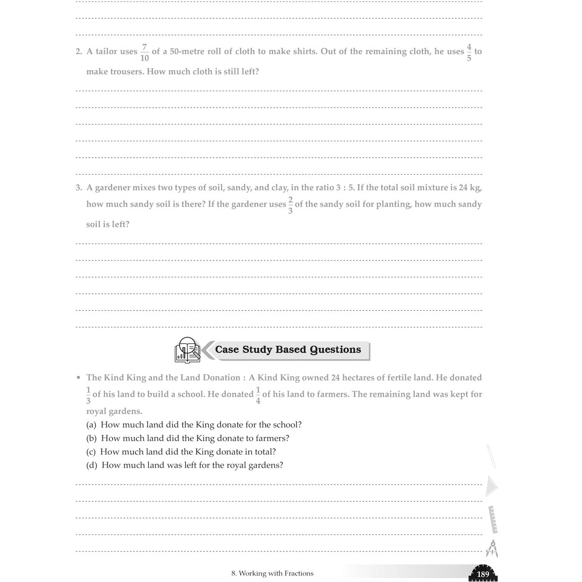 NCERT GANITA PRAKASH WORKBOOK  |  Class  VII  |  PART - 1