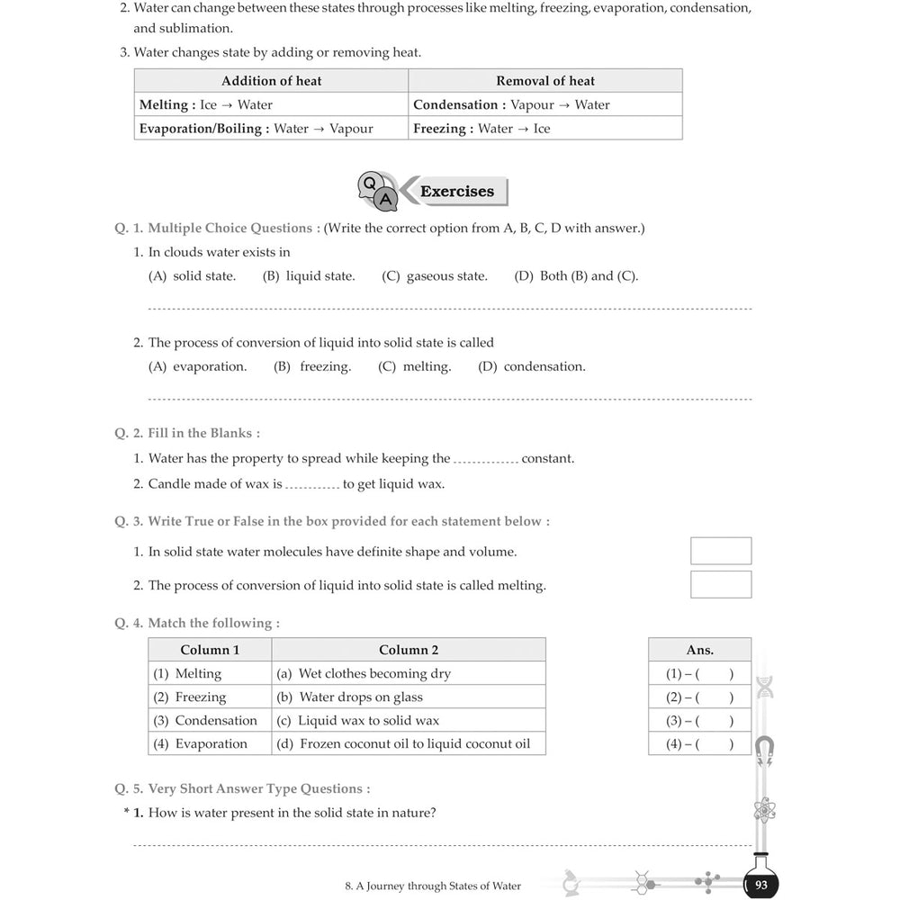 NCERT CURIOSITY SCIENCE WORKBOOK   |  Class  VI  |
