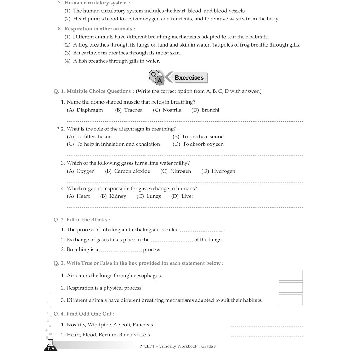 NCERT CURIOUSITY SCIENCE WORKBOOK   |  Class  VII  |