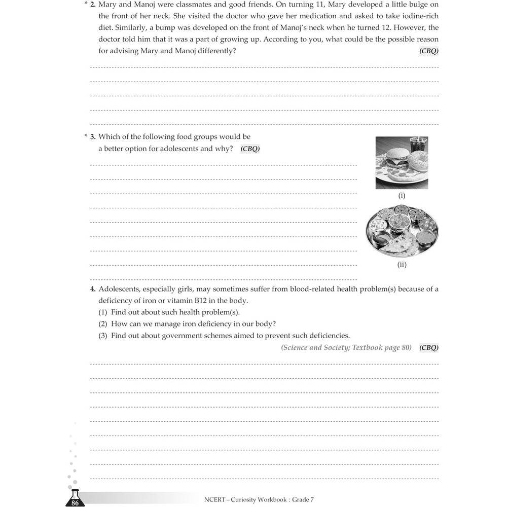 NCERT CURIOUSITY SCIENCE WORKBOOK   |  Class  VII  |