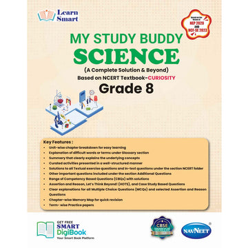 Learn Smart  |    My Study Buddy   |   CURIOSITY SCIENCE (NCERT) CLASS 8  |  Grade8