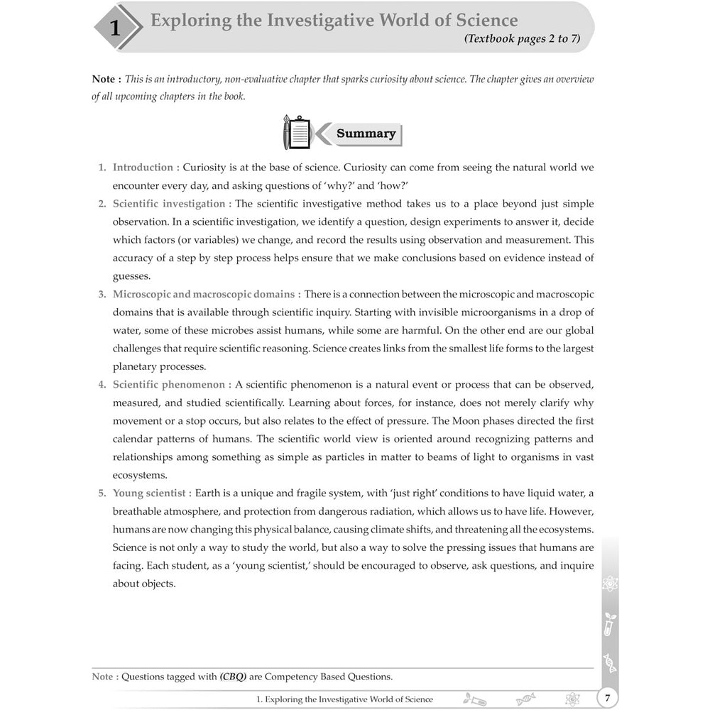 NCERT CURIOUSITY SCIENCE WORKBOOK   |  Class  VIII  |