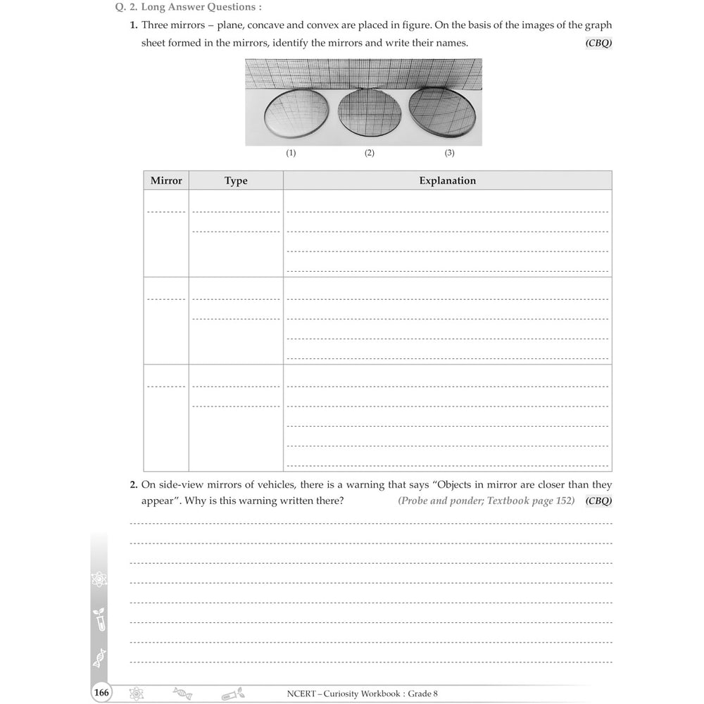 NCERT CURIOUSITY SCIENCE WORKBOOK   |  Class  VIII  |